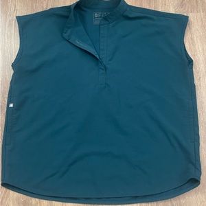 FIGS Rafaela Top Caribbean Blue